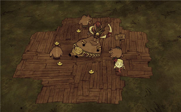 饥荒给猪王什么得的金矿多_饥荒中怎么跟猪王交易换取金子