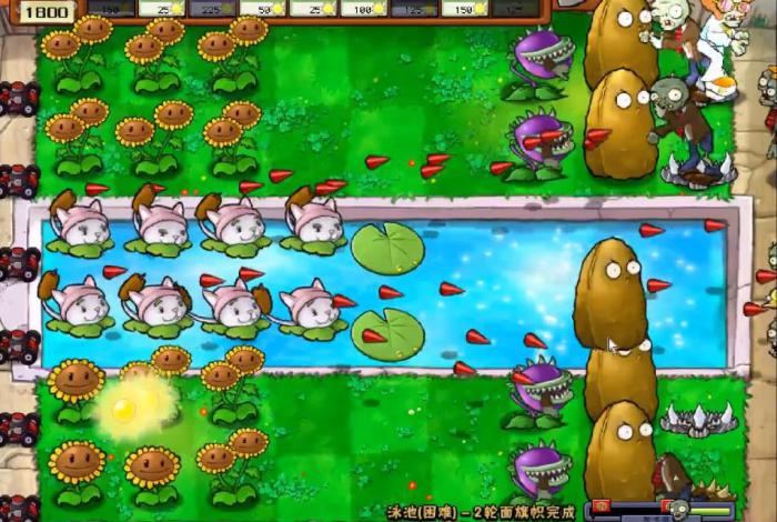 植物大战僵尸泳池无尽关卡怎么打2