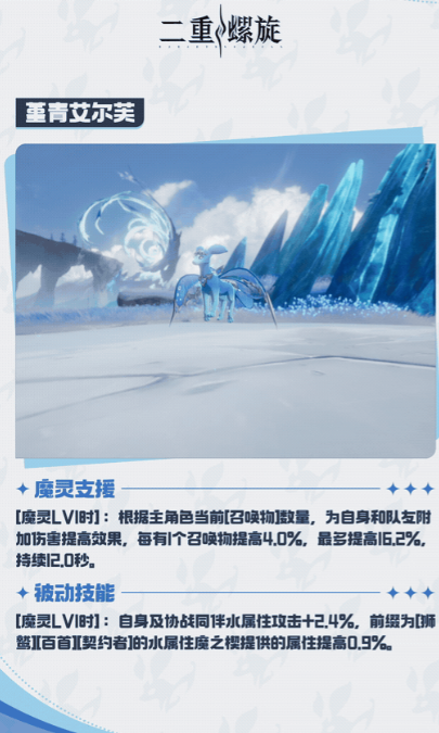 二重螺旋堇青艾尔芙魔灵技能解析1