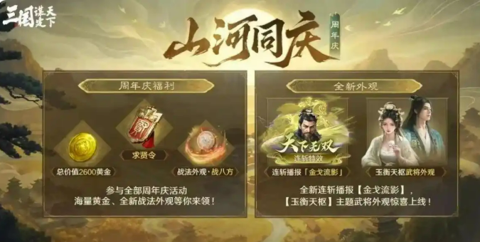 三国谋定天下周年庆活动介绍1