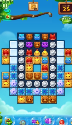 怎样才能让小白人在开心消消乐中消除3