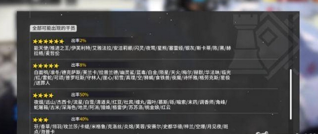 明日方舟多少抽保底1