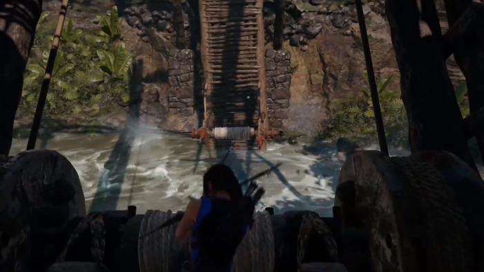 古墓丽影11怎么荡绳子1