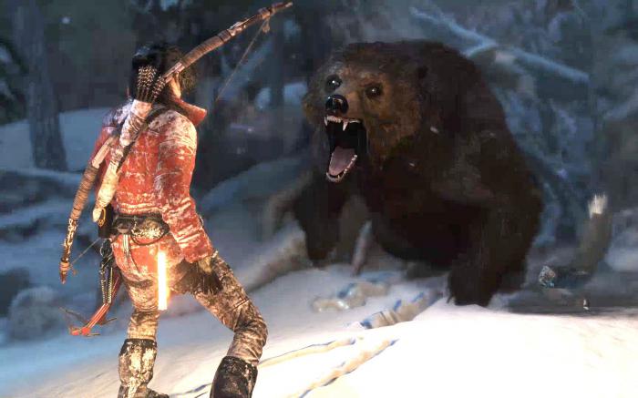 古墓丽影崛起里面的熊怎么过2