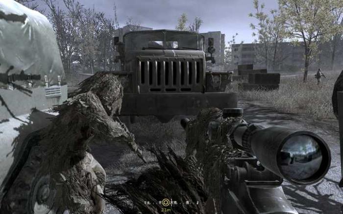 使命召唤4双人狙击怎么过的1