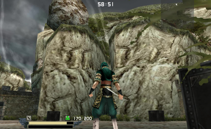 流星蝴蝶剑一线天谁在山上推落石1