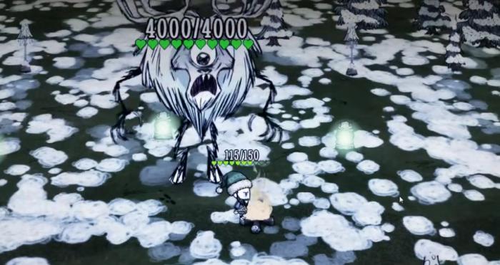 饥荒冬季boss巨鹿要怎么打3