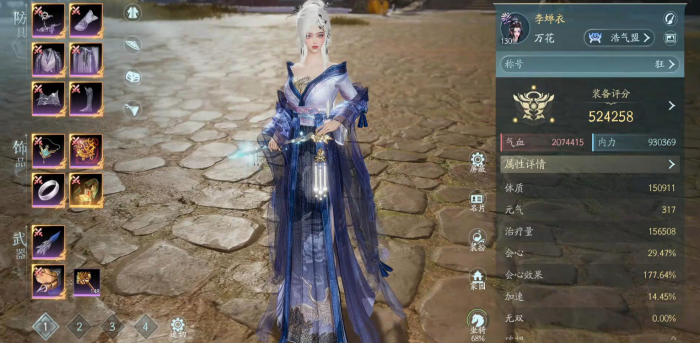 剑网三无界奶花jjc怎么配装1