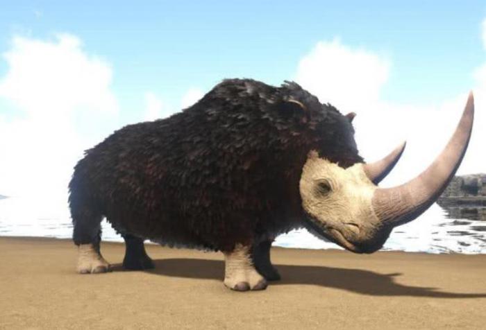 方舟生存进化披毛犀怎么驯服1