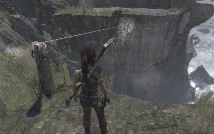 古墓丽影怎么把桥拉起来1