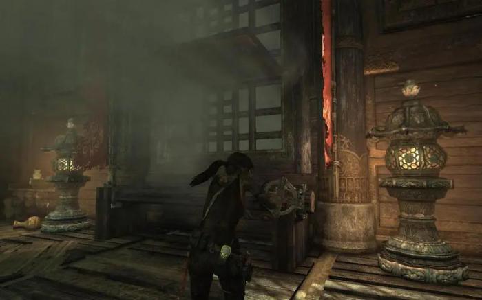 古墓丽影11洪水爬墙怎么过1