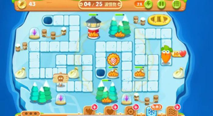 保卫萝卜2第103关怎么过2