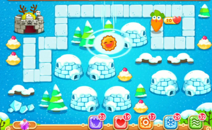 保卫萝卜2第85关怎么过1