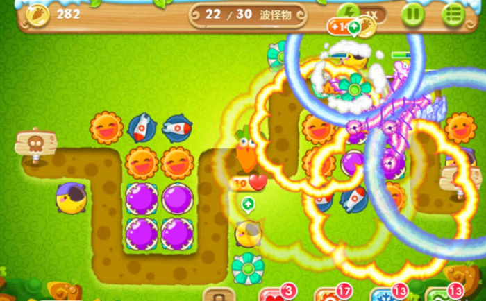保卫萝卜2第22关怎么玩_保卫萝卜2第22关攻略胖小黑