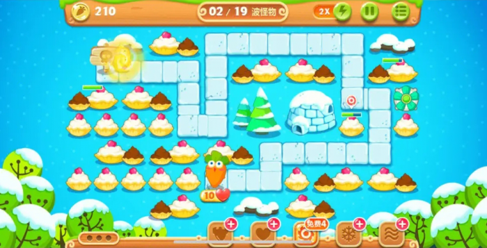 保卫萝卜2第91关怎么过3