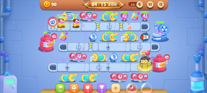 保卫萝卜2第34关怎么打2