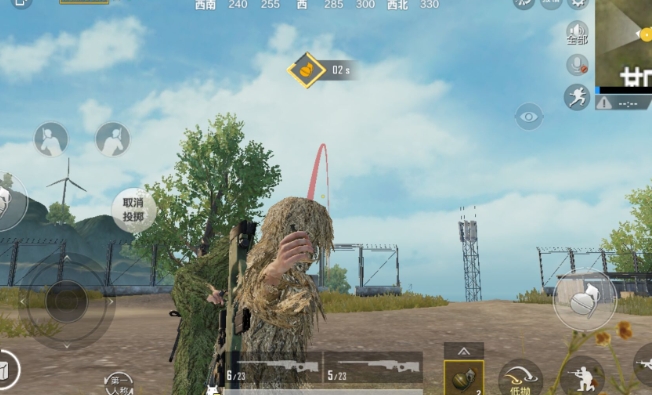 绝地求生里怎么扔手雷2