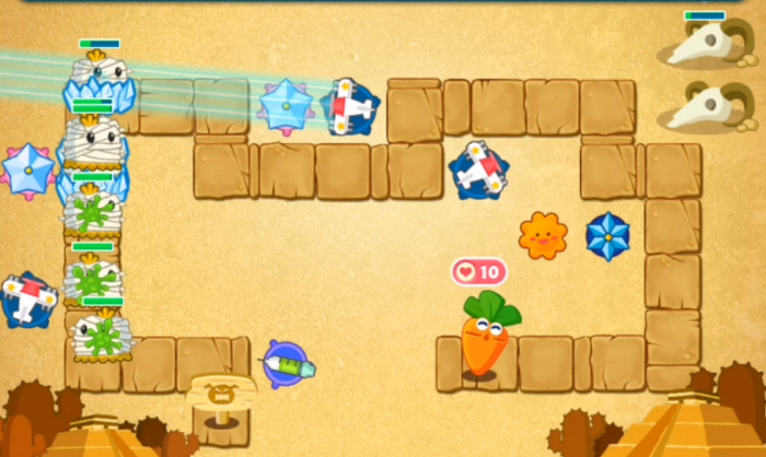 保卫萝卜沙漠7怎么过2