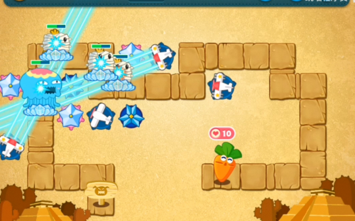 保卫萝卜沙漠7怎么过3