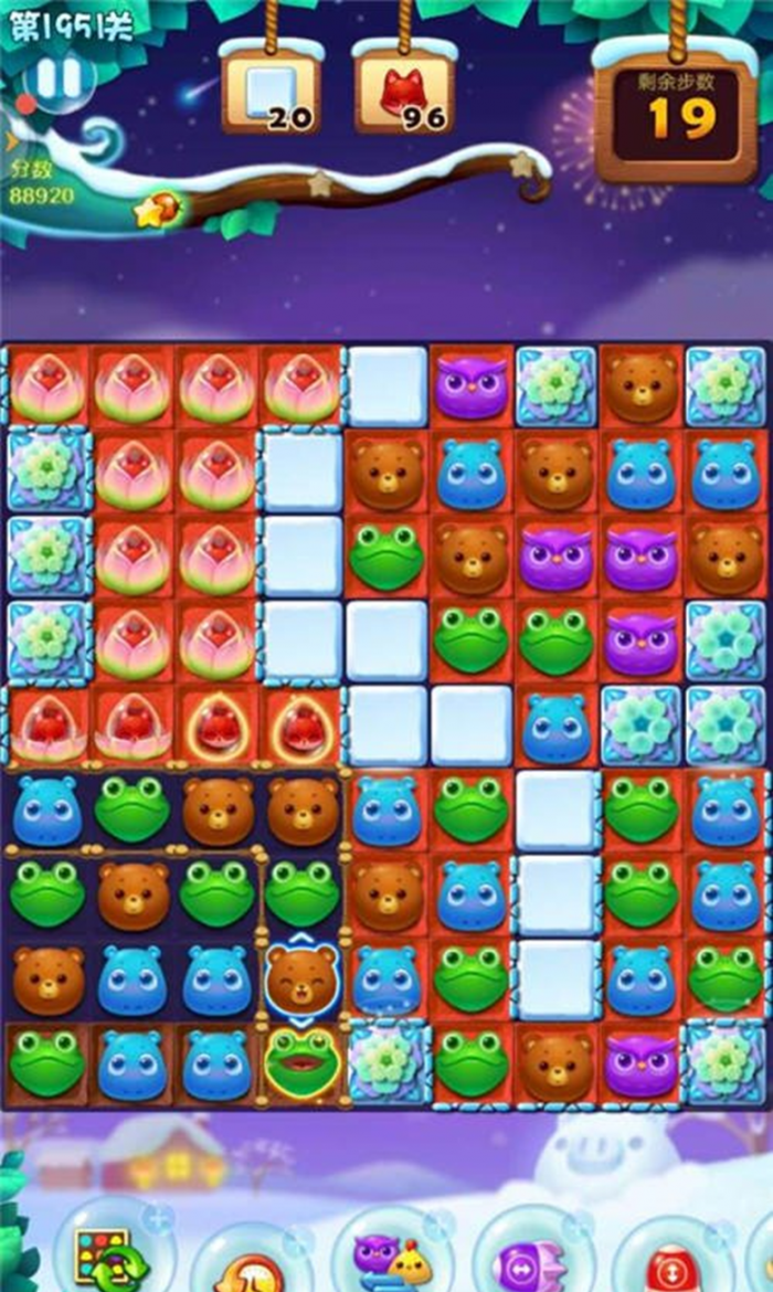 开心消消乐168关过关技巧是什么_开心消消乐+168关怎么样才能过