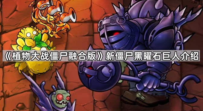 植物大战僵尸融合版新僵尸黑曜石巨人介绍_植物大战僵尸黑影