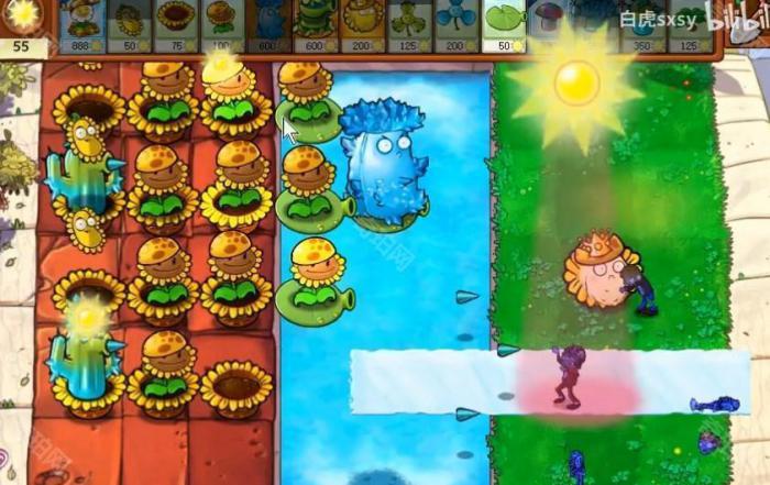 《植物大战僵尸杂交版》挑战模式第50关通关攻略4