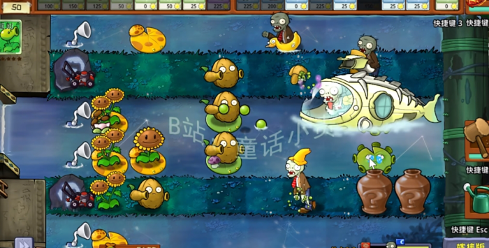 《植物大战僵尸嫁接版》新僵尸潜水艇僵尸介绍2