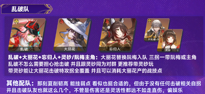 崩坏星穹铁道大丽花怎么配队4