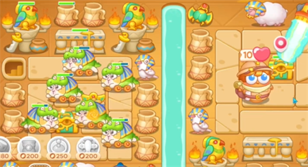 保卫萝卜4法老归来第118关怎么过_法老归来第四关