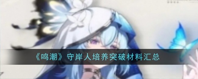 鸣潮守岸人培养突破材料是什么1