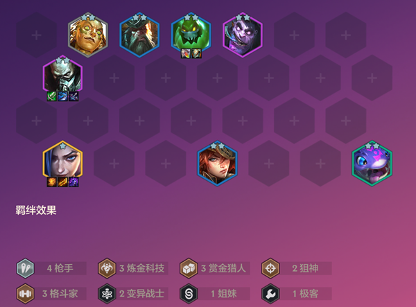 金铲铲之战双城传说赏金猎人阵容怎么玩4