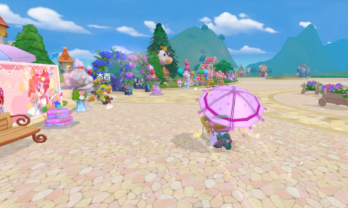 摩尔庄园雨伞怎么使用3