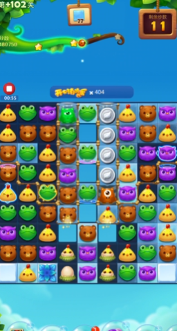 开心消消乐隐藏关102关怎么过2