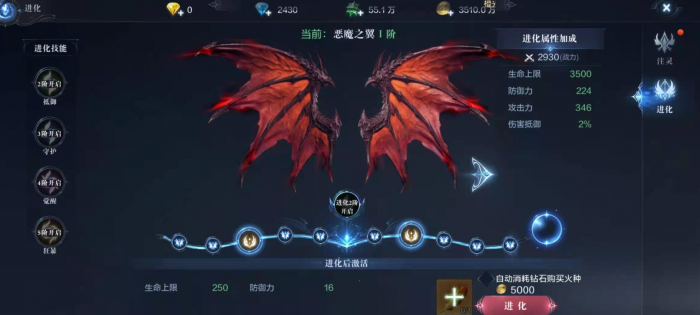 全民奇迹2剑士翅膀用什么翎羽2