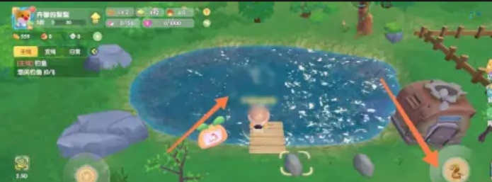 摩尔庄园湖中剑怎么钓鱼1