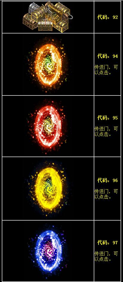 传奇NPC外观形象代码大全10