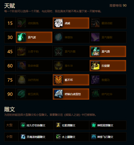 魔兽世界熊猫人之谜酒仙天赋雕文推荐1