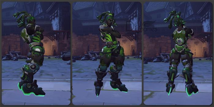 《守望先锋》蛇发舞者卢西奥皮肤介绍1