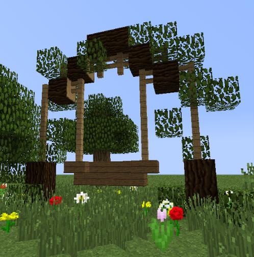 《我的世界》秋千制作详解1