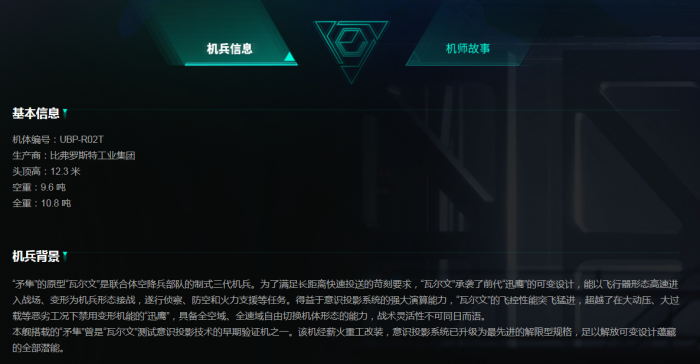 解限机机兵矛隼介绍2