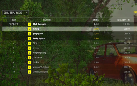 《绝地求生》KAKAO服介绍1