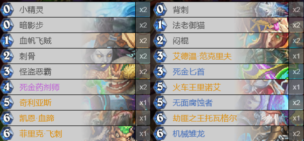 《炉石传说》巨龙降临亡语节奏贼卡组推荐1