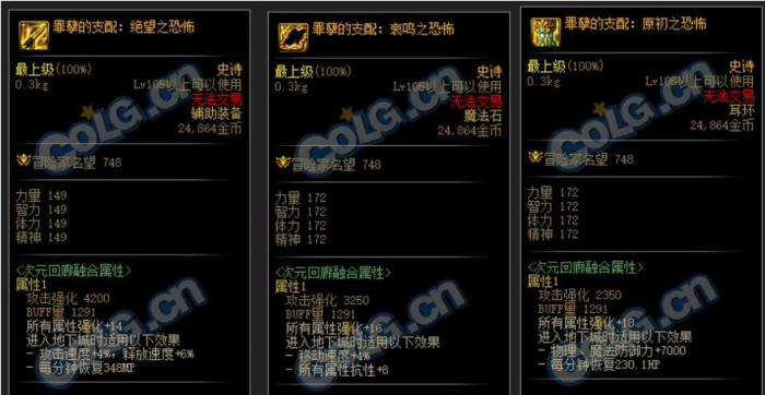 DNF罪孽的支配套好用吗_罪孽候选者套装属性 DNF罪孽的支配套好用吗_罪孽候选者套装属性