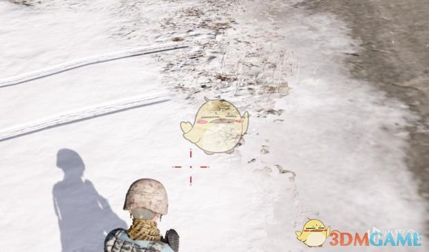 《绝地求生》雪地地图隐藏脚印方法7
