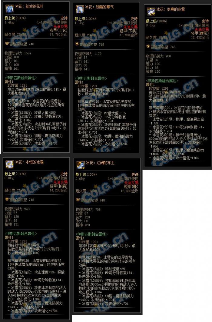 dnf冰花融合史诗好用吗1