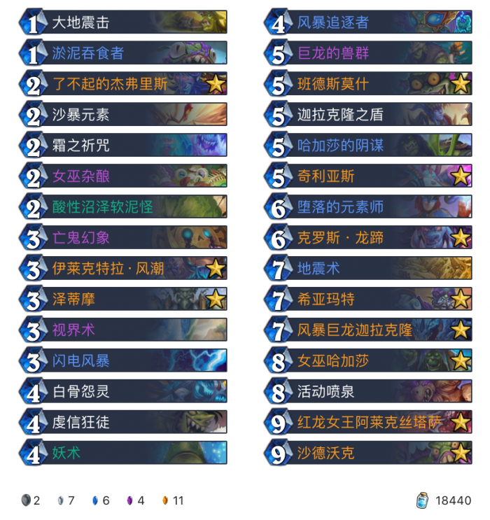 炉石传说巨龙降临宇宙JK萨卡组构筑_炉石传说巨龙降临所有卡牌