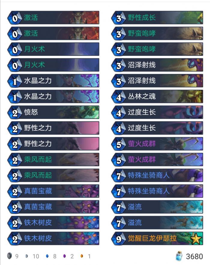 炉石传说外域的灰烬法术德卡组构筑_炉石外域的灰烬卡牌汇总