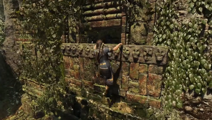 古墓丽影暗影两根石柱怎么过2