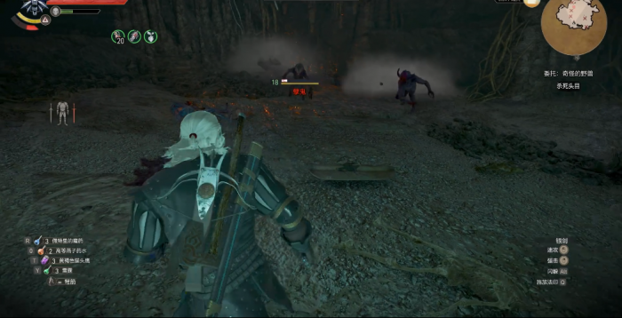 巫师3奇怪的野兽骸骨曼怎么打3