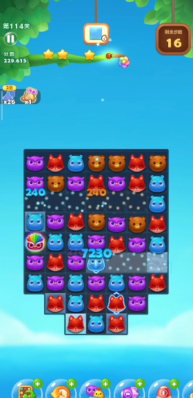 开心消消乐114关怎么过2